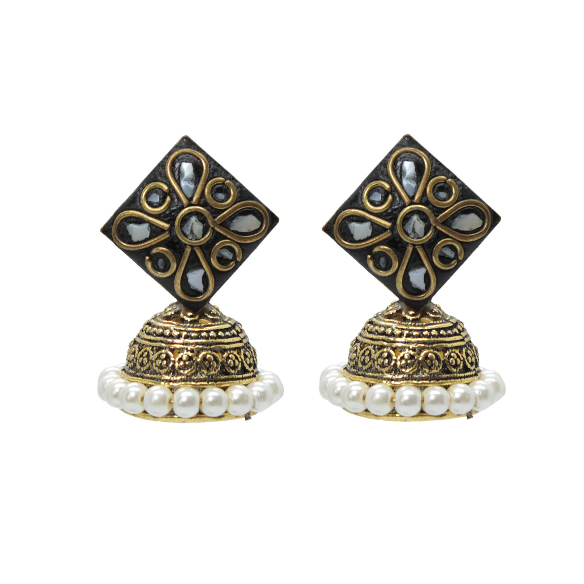 Square jhumka sale