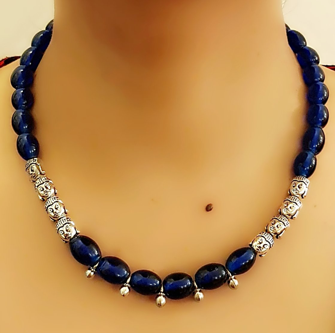 Buy Sukkhi Lovely Gold Plated Dark Blue Pearl Choker Necklace Set for Women  at Rs.1630 online | Jewellery online