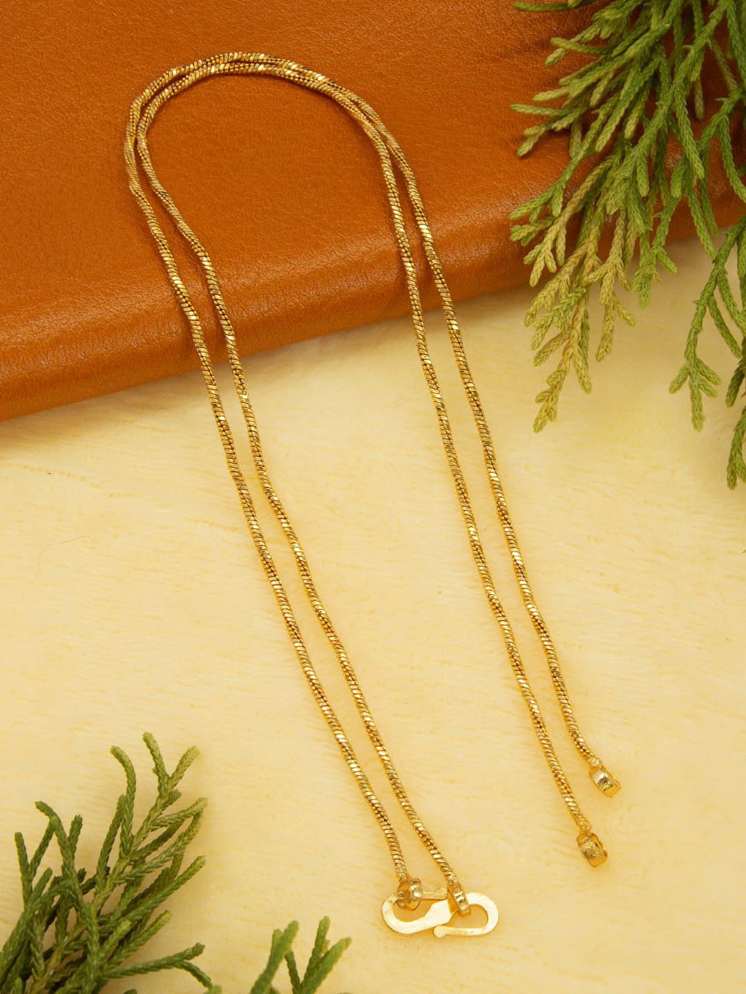 fcity.in - Beautiful Daily Wear Copper One Gram Gold Plated Necklace Chain  For