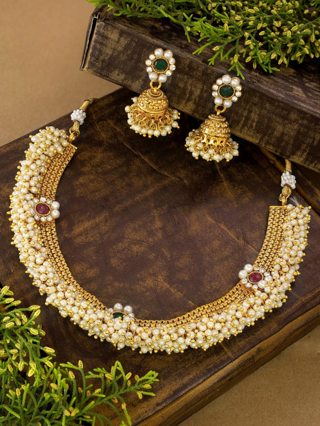 Necklace jhumka on sale