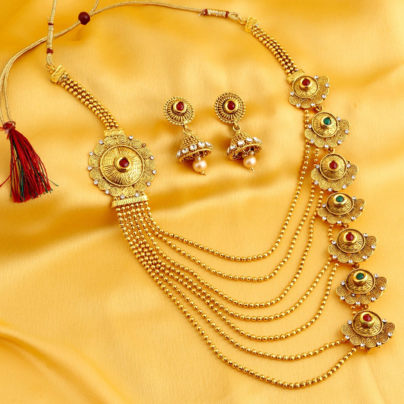 Jalebi necklace hot sale