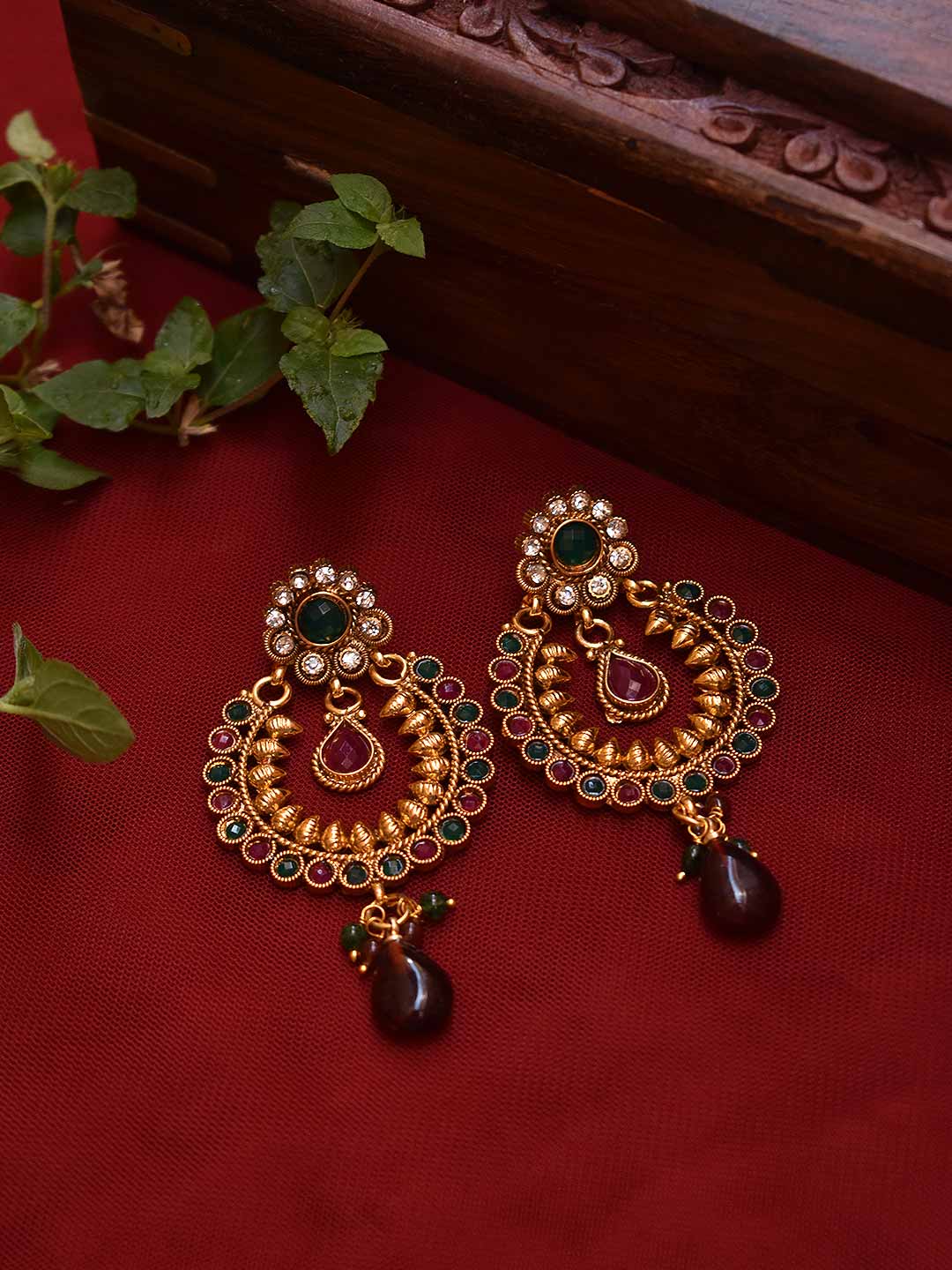 22ct Gold RamLeela Earrings DM for more details Follow ratanjewels Admin  bangbang2k1 gold jewellery ramleela tops  Instagram