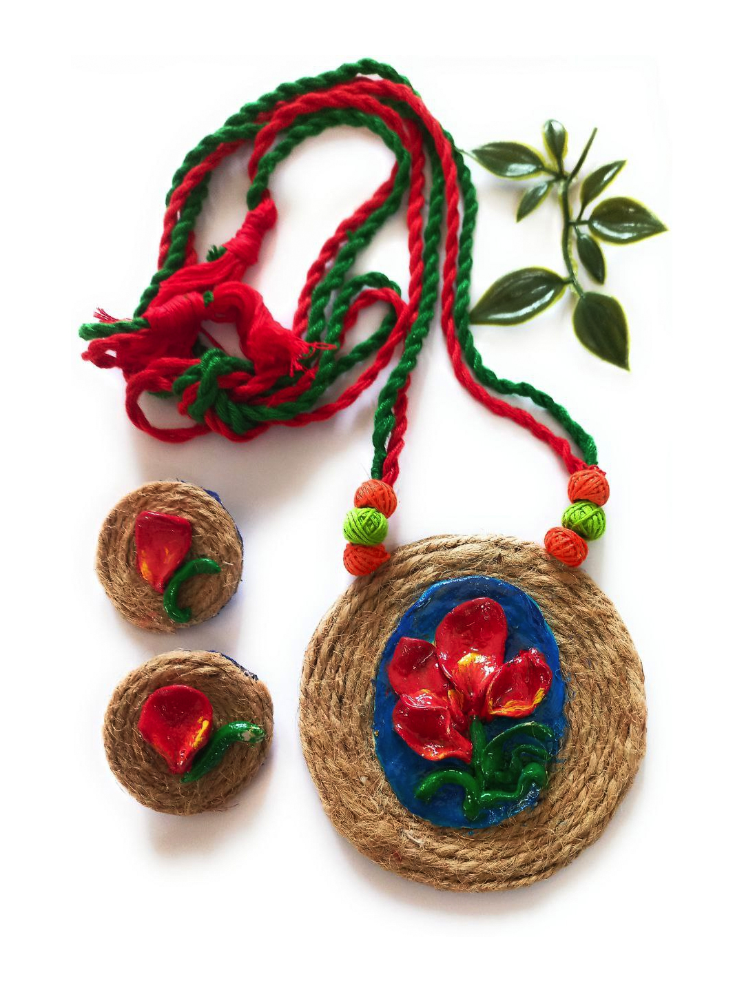 Handmade deals jute jewellery