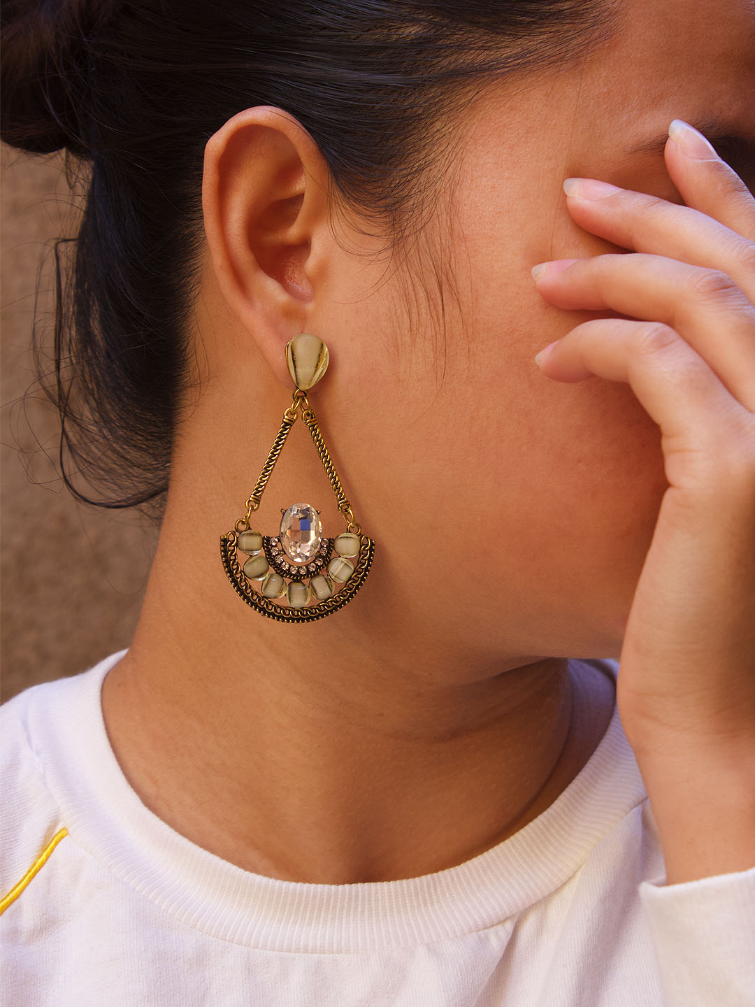 Buy Indian Petals Tassel Design Weightless Stylish Fancy Fashion Dangler  Earrings for Girls Women Artificial Fashion Dangler Earrings Pink at  Amazonin
