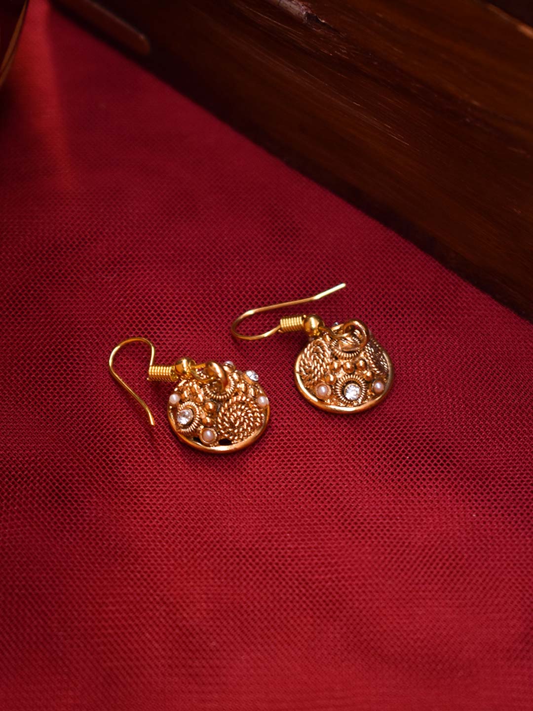 Hanging jhumka outlet earrings