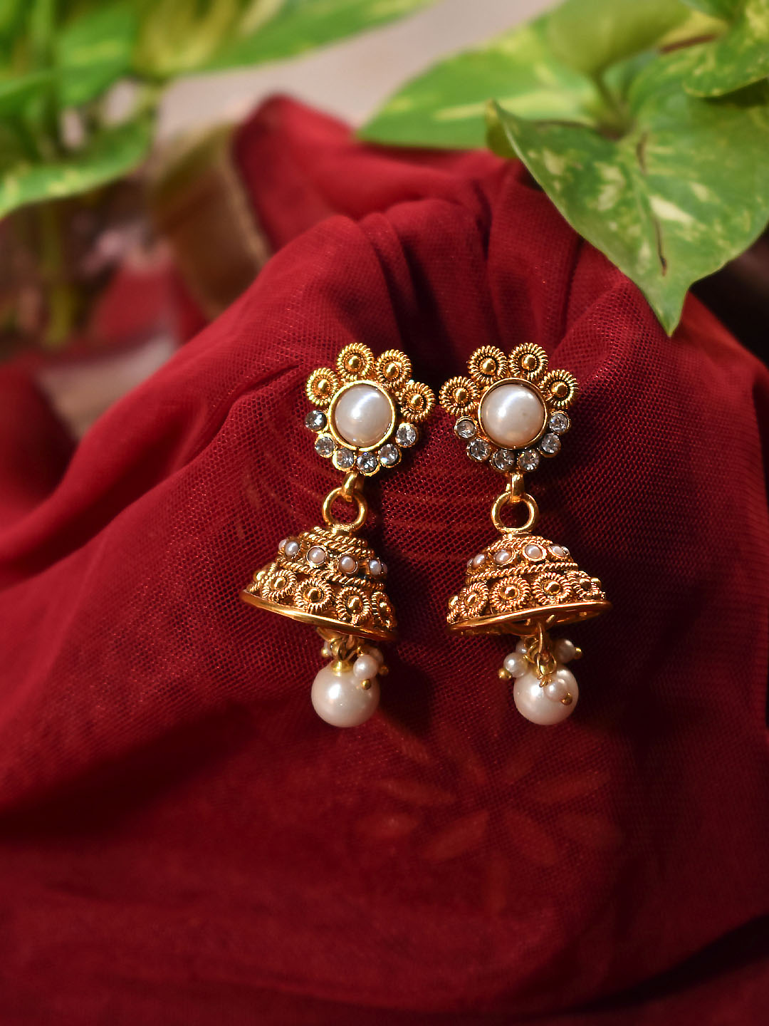 Chandbali Earrings Designs  South India Jewels