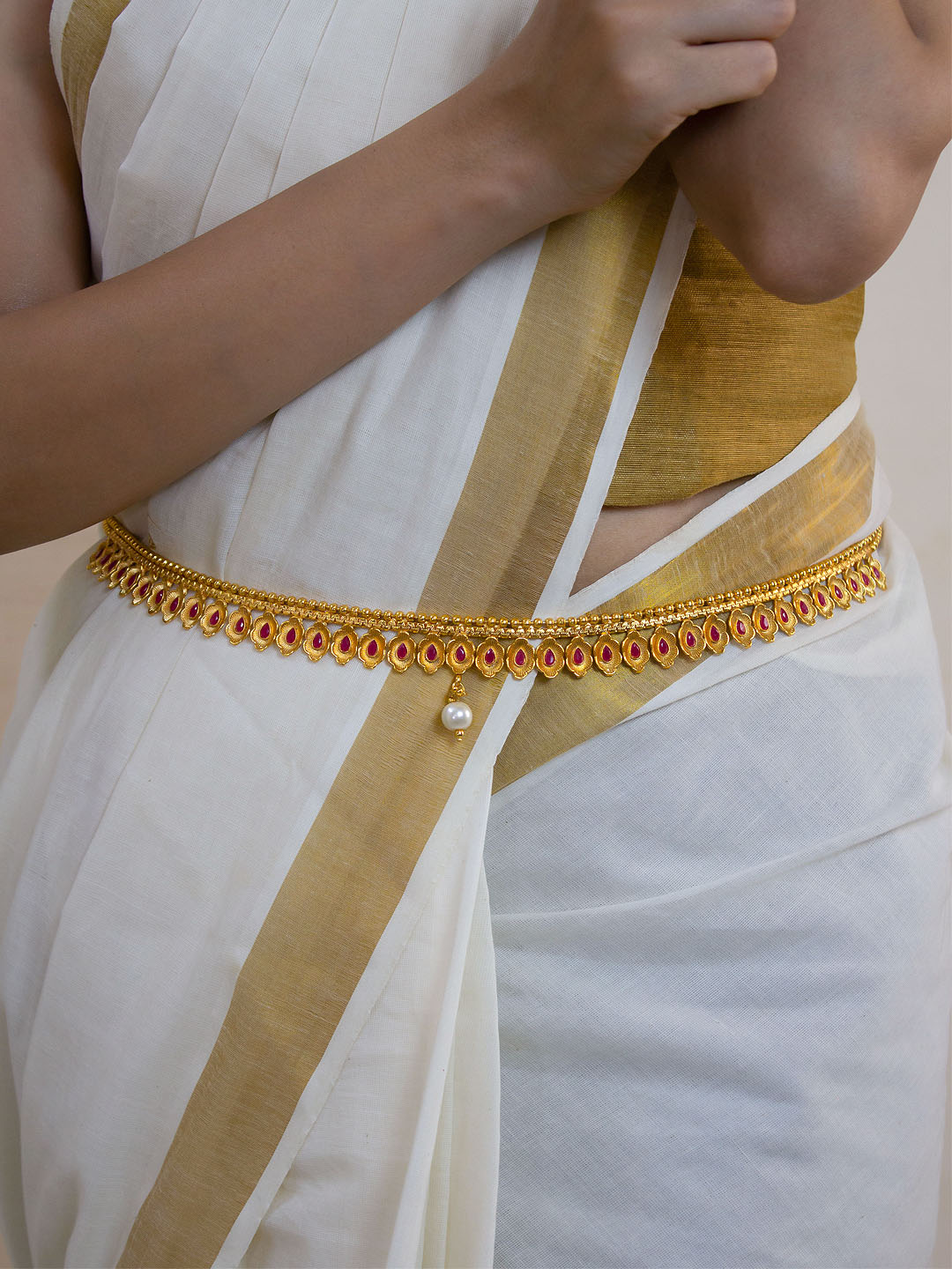 waist belt for sarees, pearl waist belt, bridal belts online