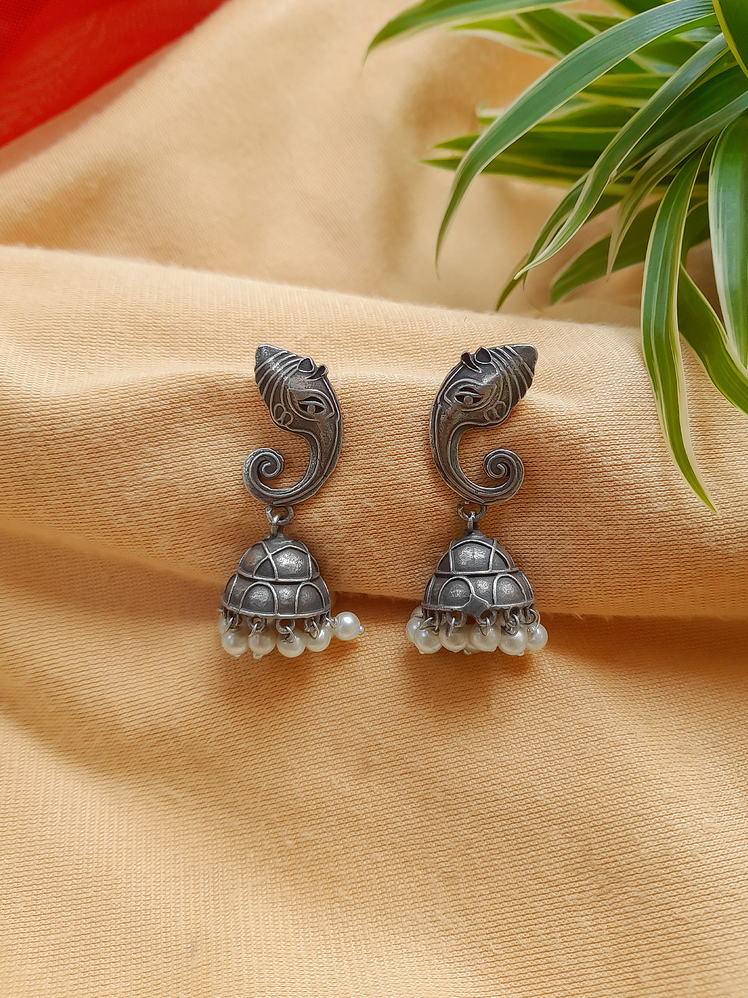 Silver Earrings for Women Stylish Fashion Jewellery Traditional White Beads  Dangler Artificial Designs Jhumka Earring Designs for Women