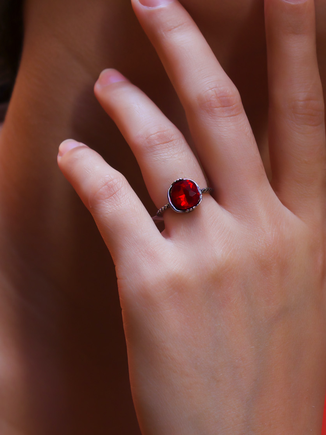 Ruby Ring, Natural Ruby Ring, July Birthstone Ring, Red Vintage Ring, –  Adina Stone Jewelry